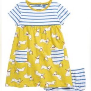 Baby Boden Jersey Hopscotch Dress 12-18 months VGUC